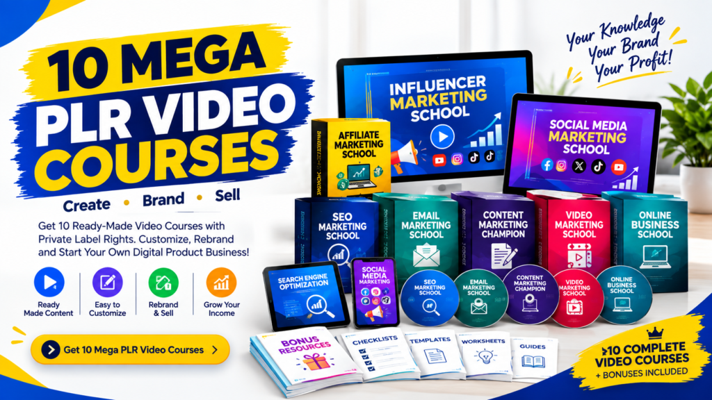 10 MEGA PLR VIDEO COURSES