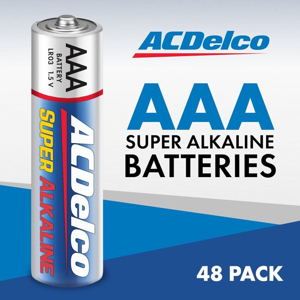 ACDelco 48-count AAA alkaline batteries with 10-year shelf life