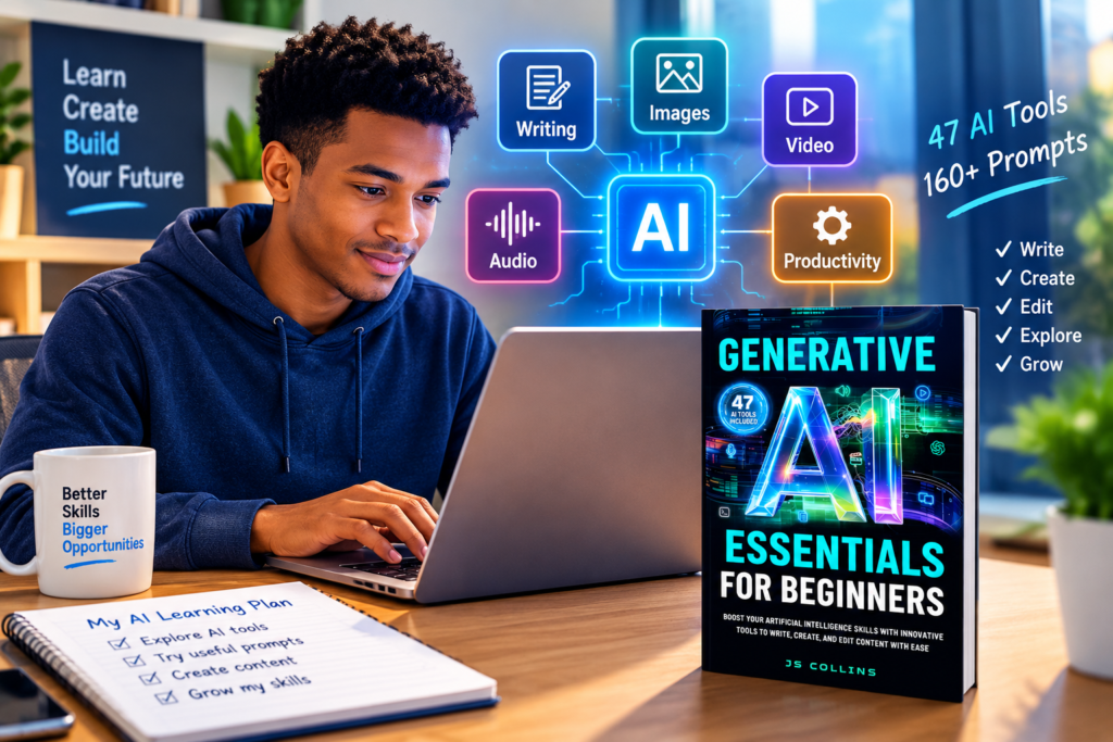 AI tools for beginners across writing design video and productivity