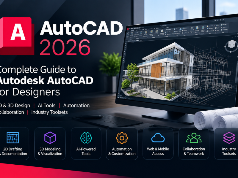 AutoCAD 2026 CAD design software for 2D and 3D drafting